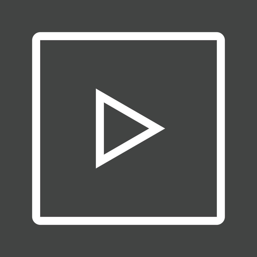 Slideshow Line Inverted Icon vector
