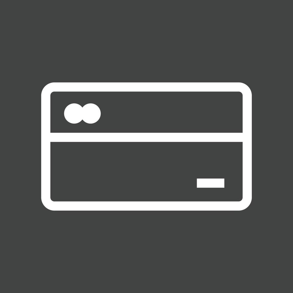 Credit Cards Line Inverted Icon vector