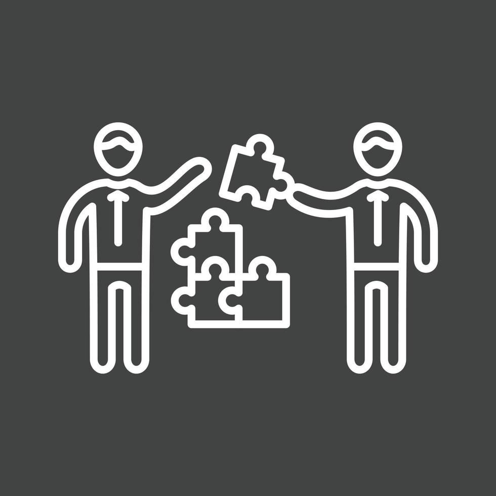 Management Skills Line Inverted Icon vector