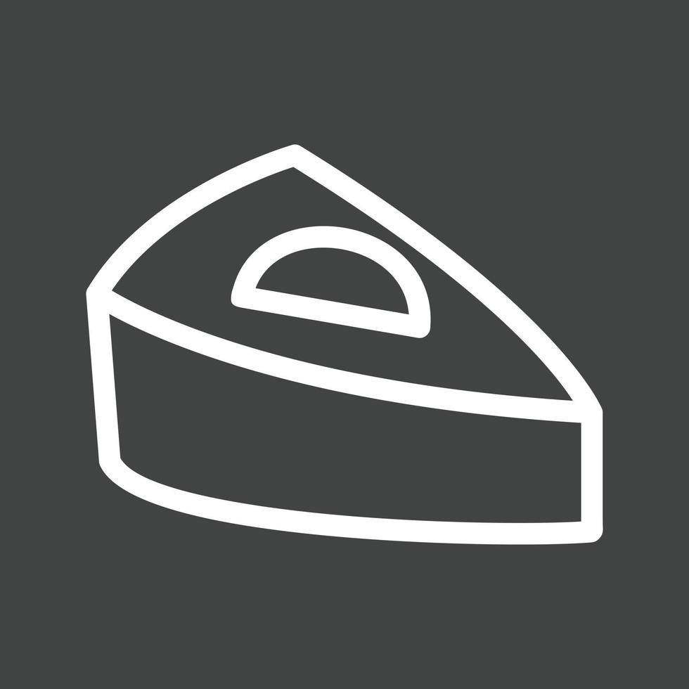 Apple Pie Line Inverted Icon vector