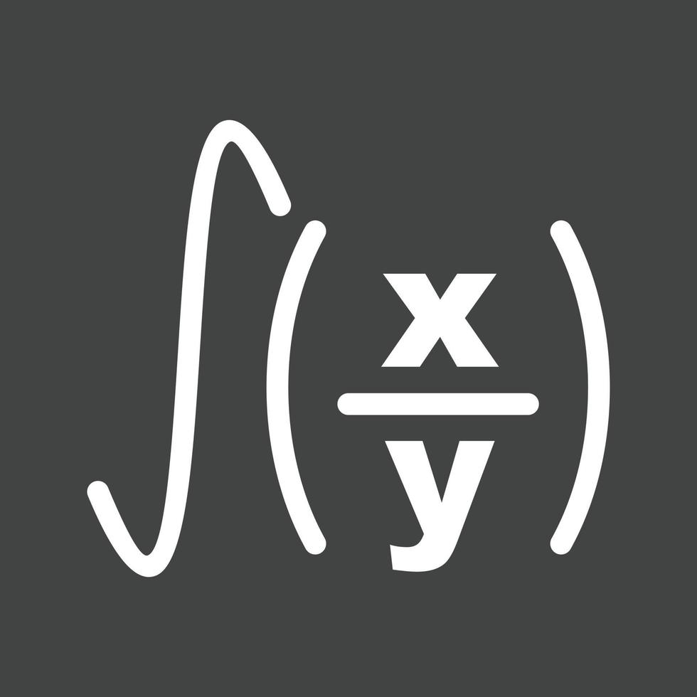 Formula II Line Inverted Icon vector