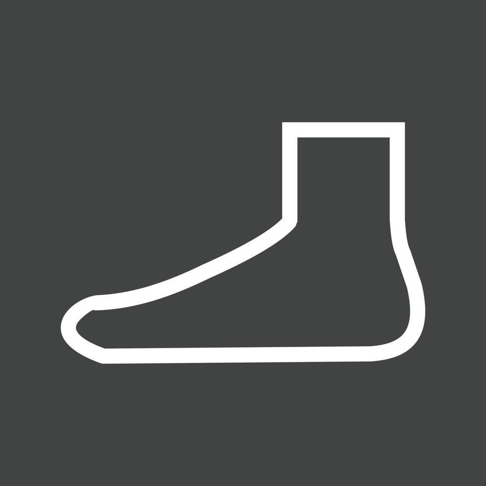 Foot Line Inverted Icon vector