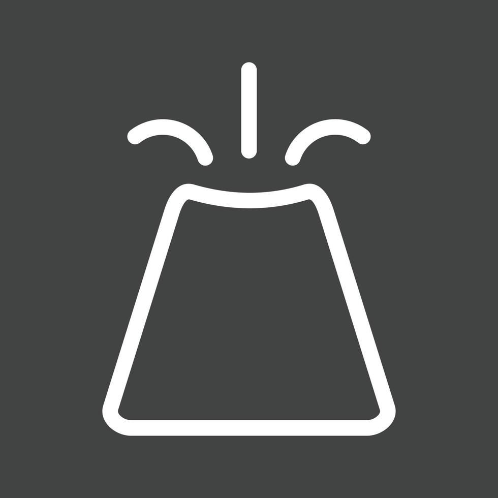 Volcano Line Inverted Icon vector