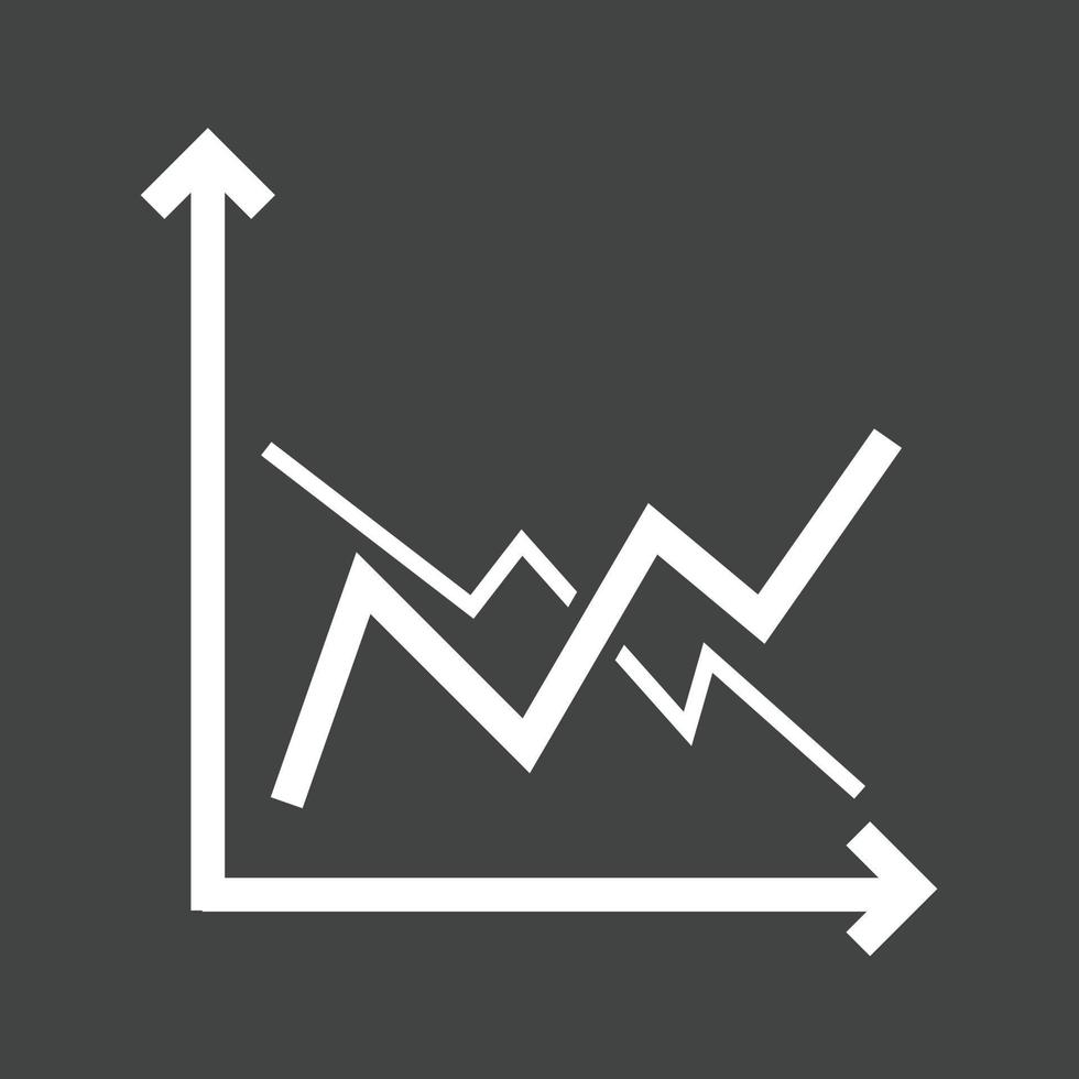 Frequency Graphs Line Inverted Icon vector