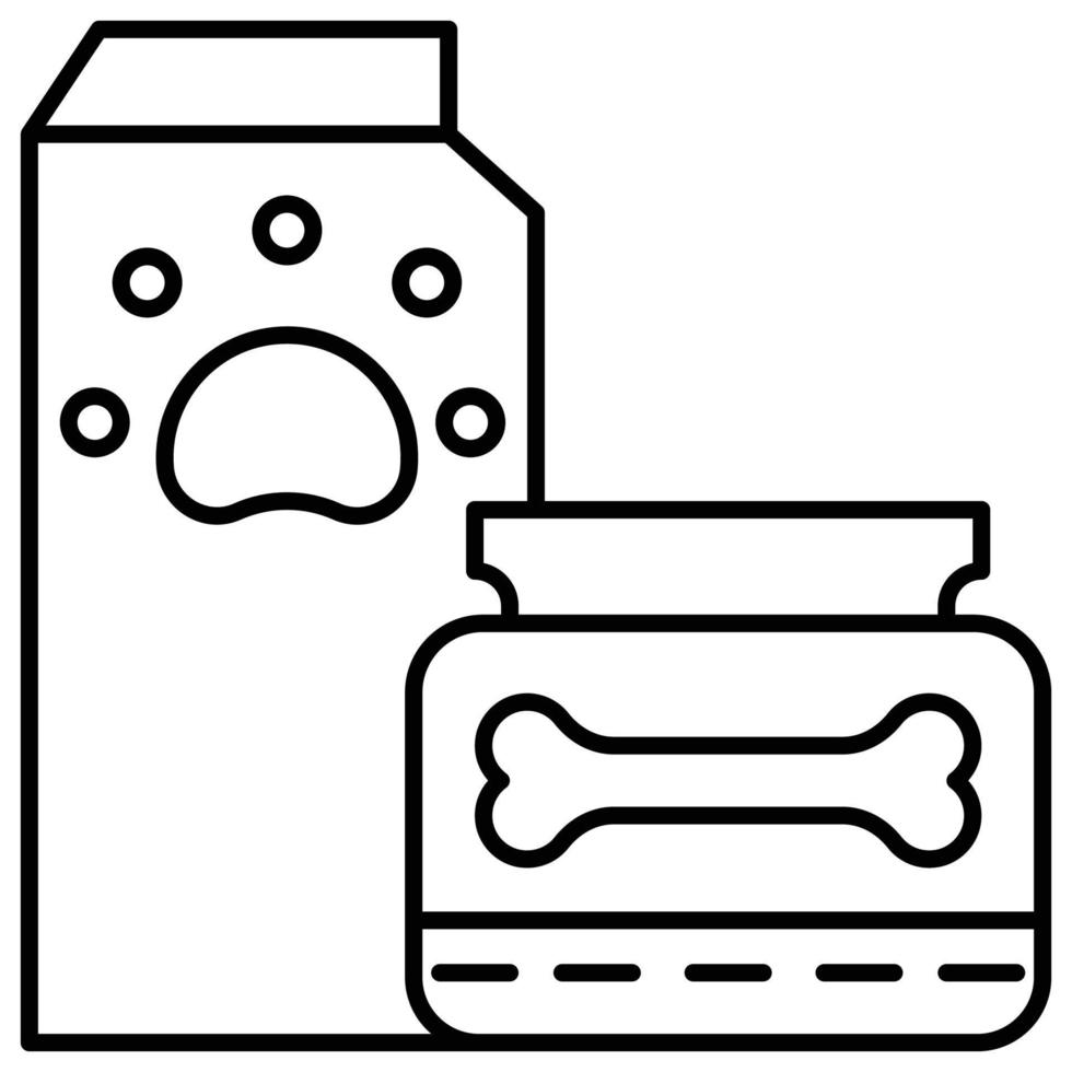 icono del tazón de comida para mascotas, tema de la tienda de mascotas vector