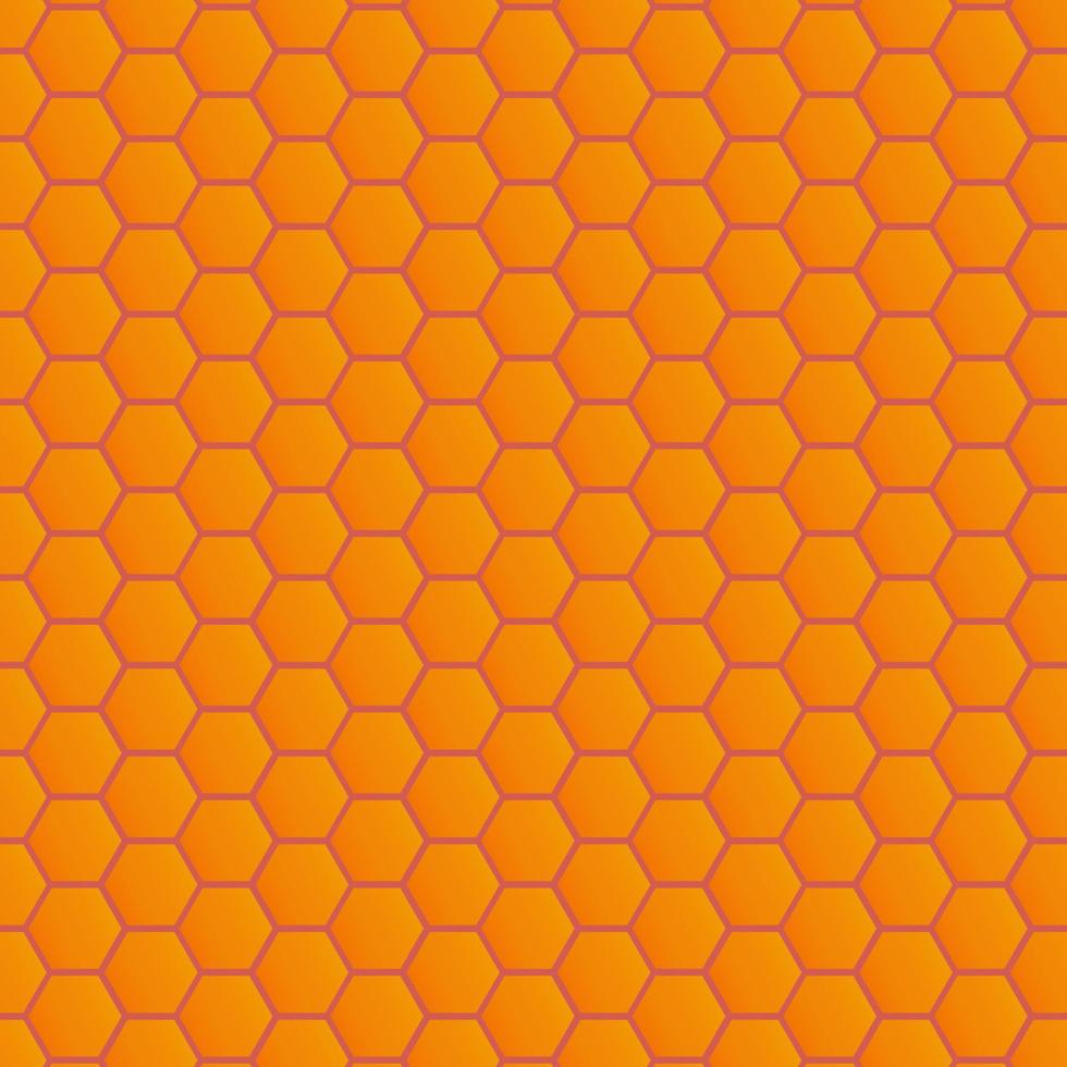 patrón transparente de panal naranja para el estilo de fondo. ilustración vectorial trazo fácil de editar. eps 10. vector