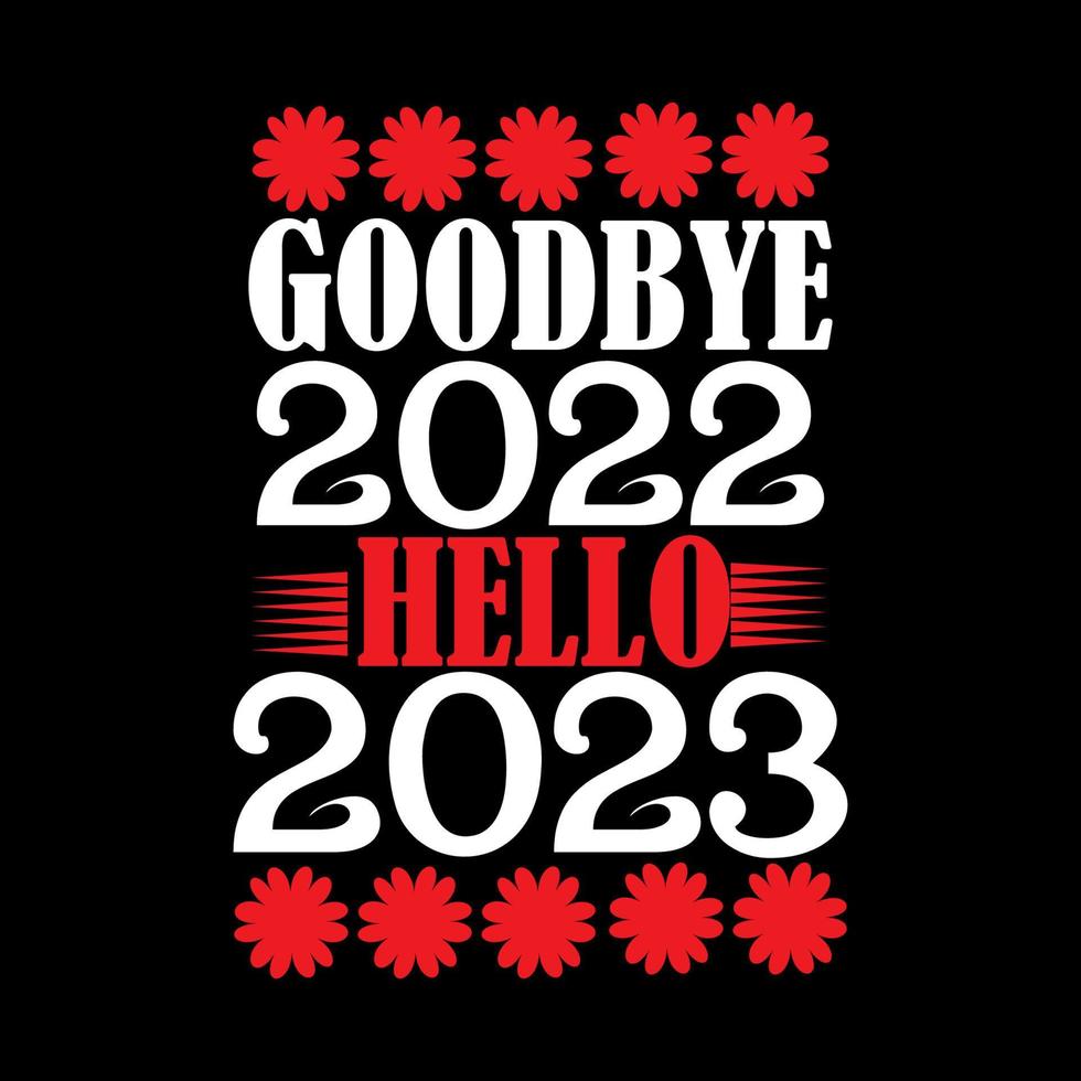 Happy new year t-shirt design b vector