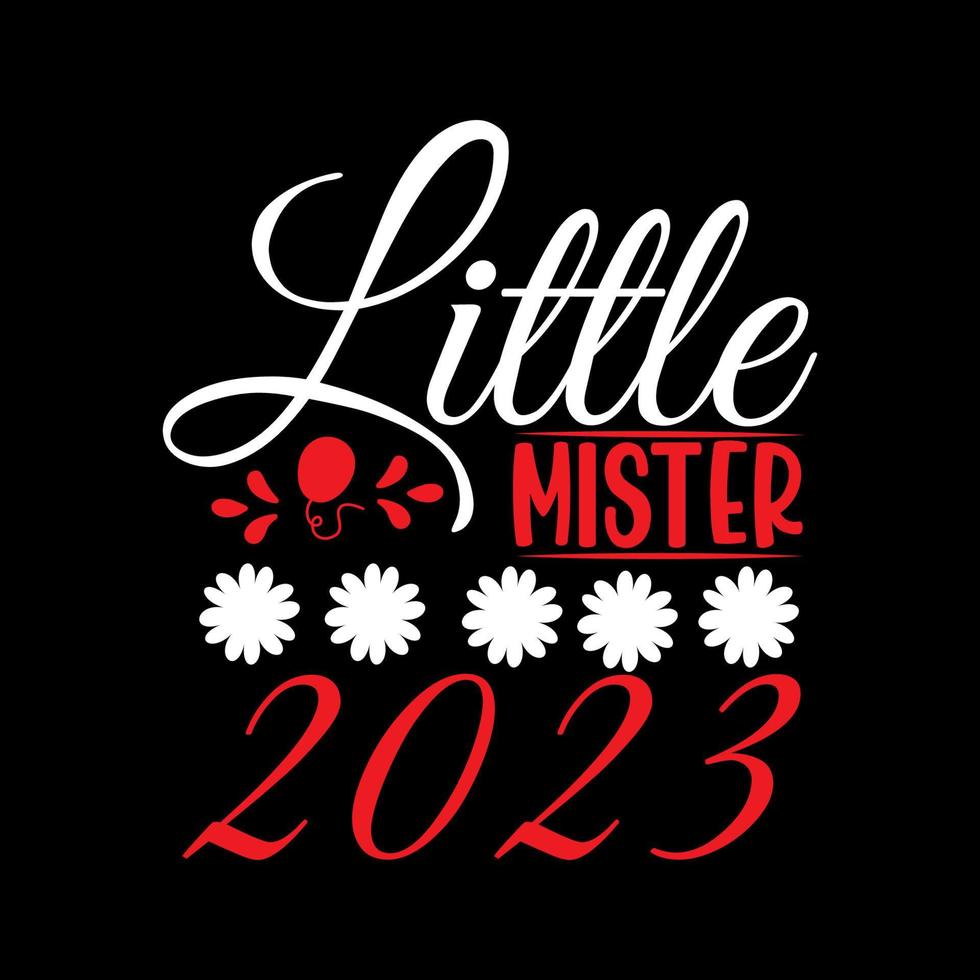 Happy new year t-shirt design b vector
