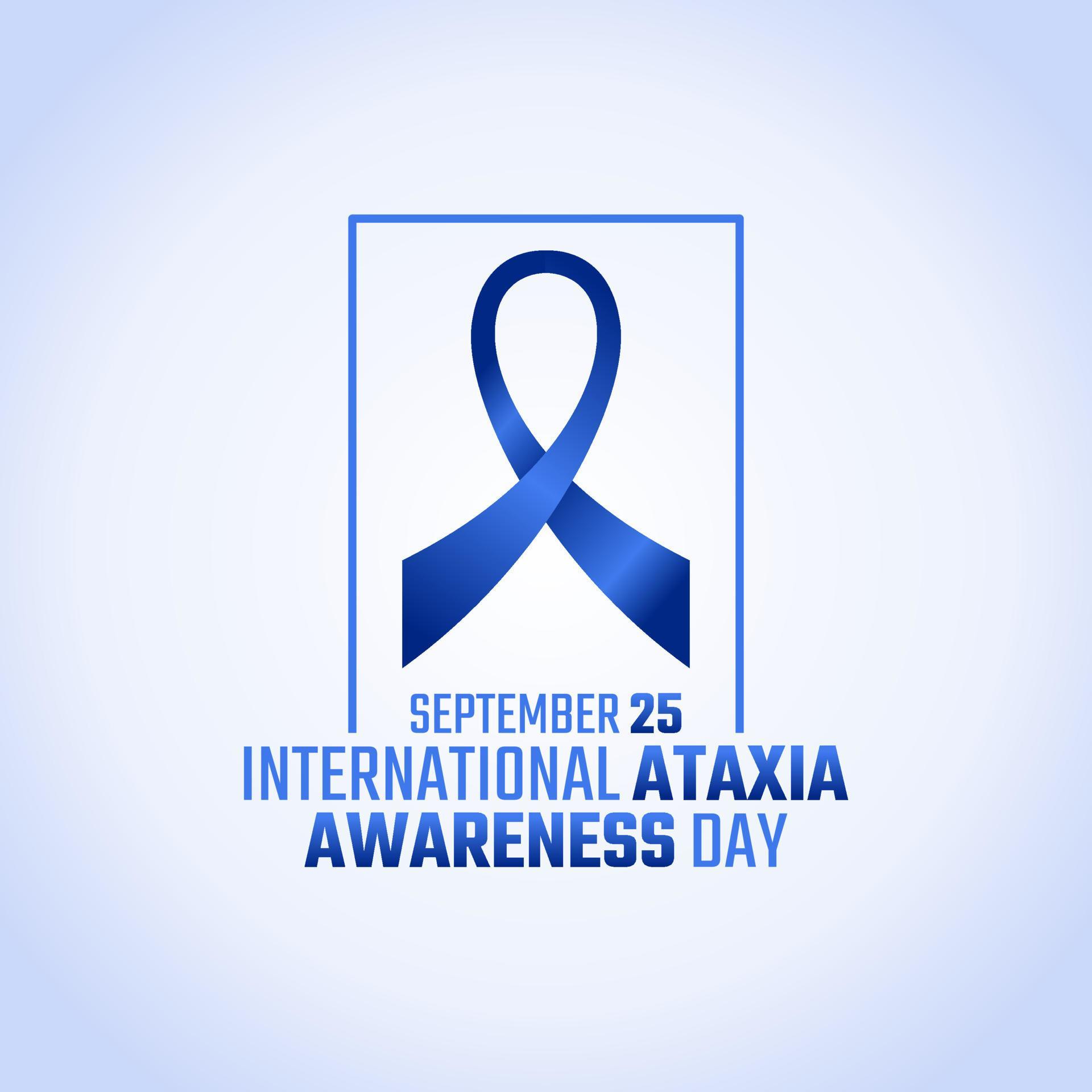 vector graphic of international ataxia awareness day good for