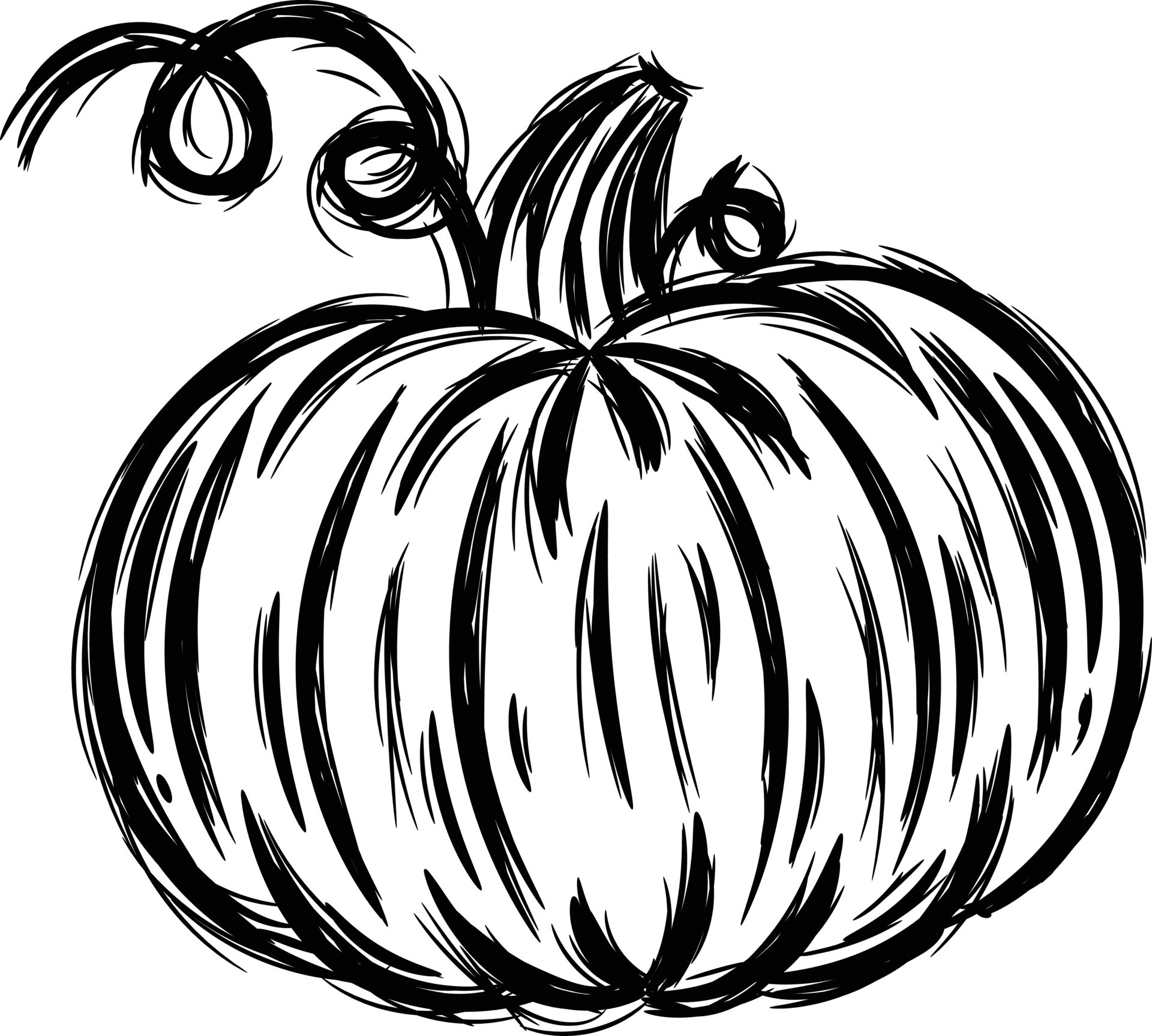 Halloween Hand Drawn Scary Pumpkin Doodle Black Sketch 11919626 Vector halloween-hand-drawn-scary-pumpkin-doodle-black-sketch-11919626-vector