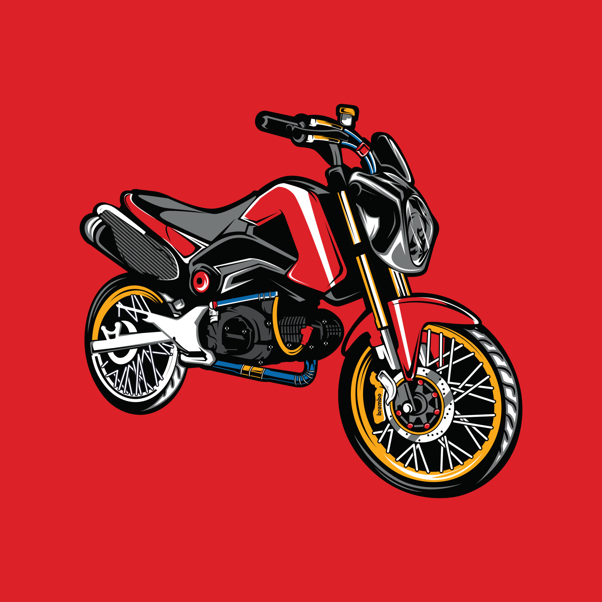 Bike Vector Illustration 11919648 Vector Art at Vecteezy