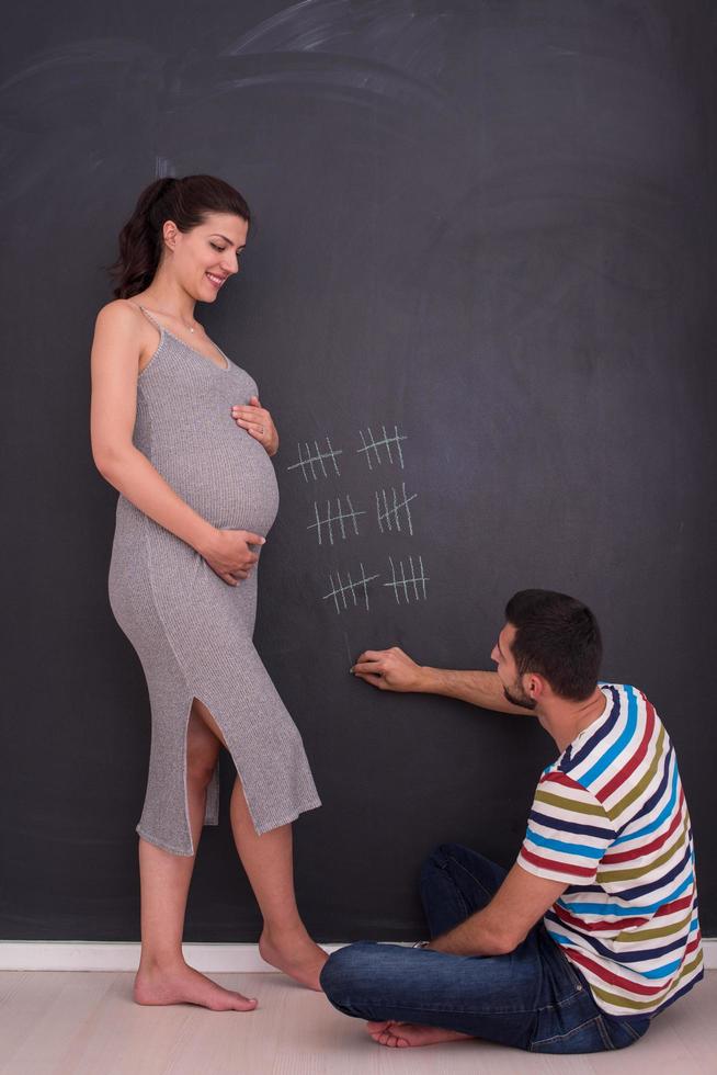 pregnant couple accounts week of pregnancy photo