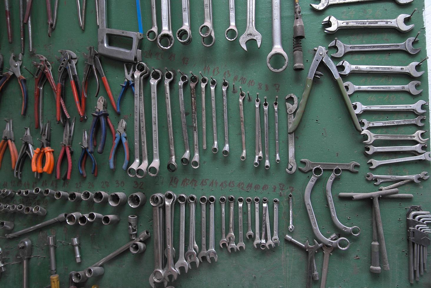 Tools on wall photo