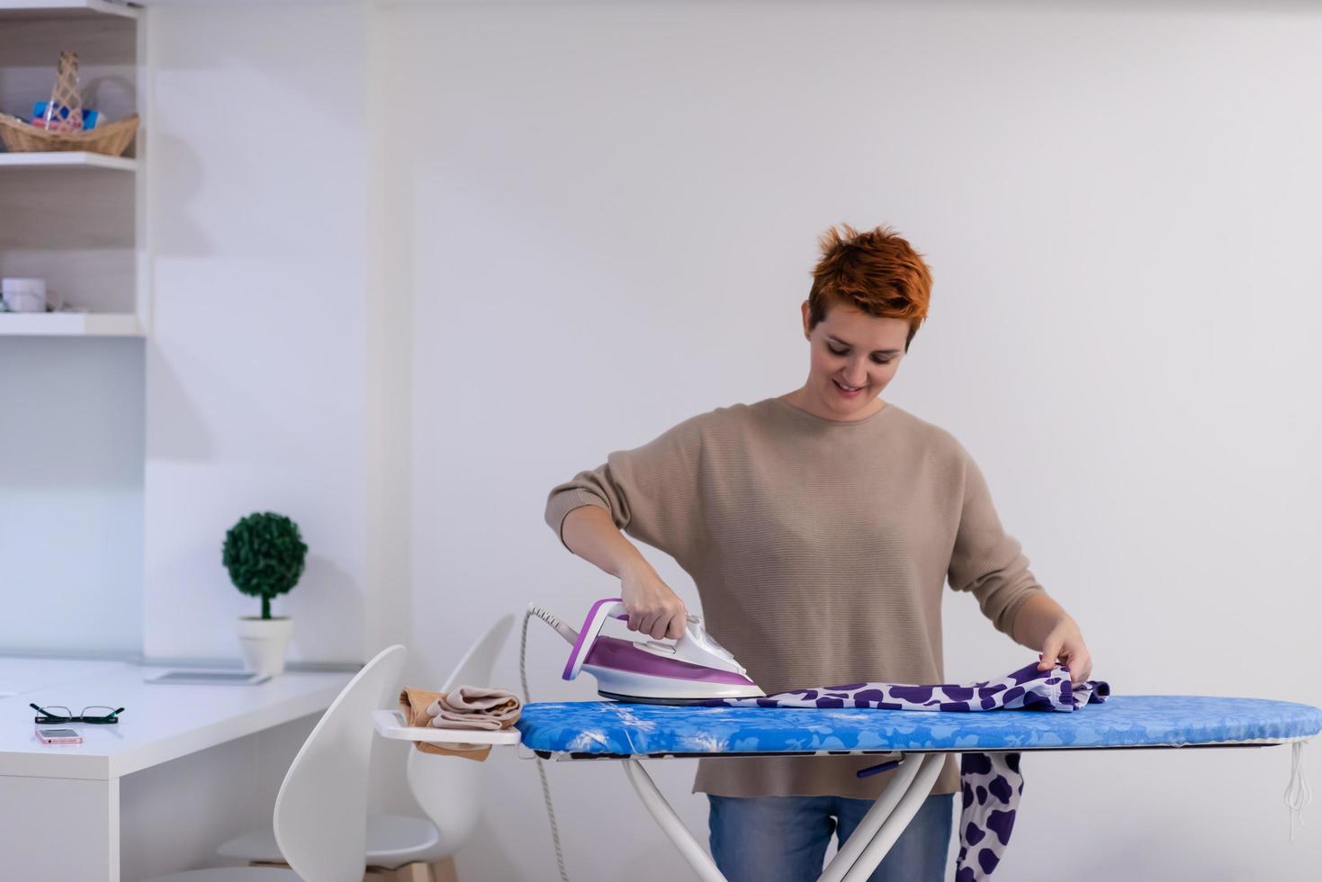 Ironing Woman Stock Photos, Images and Backgrounds for Free Download