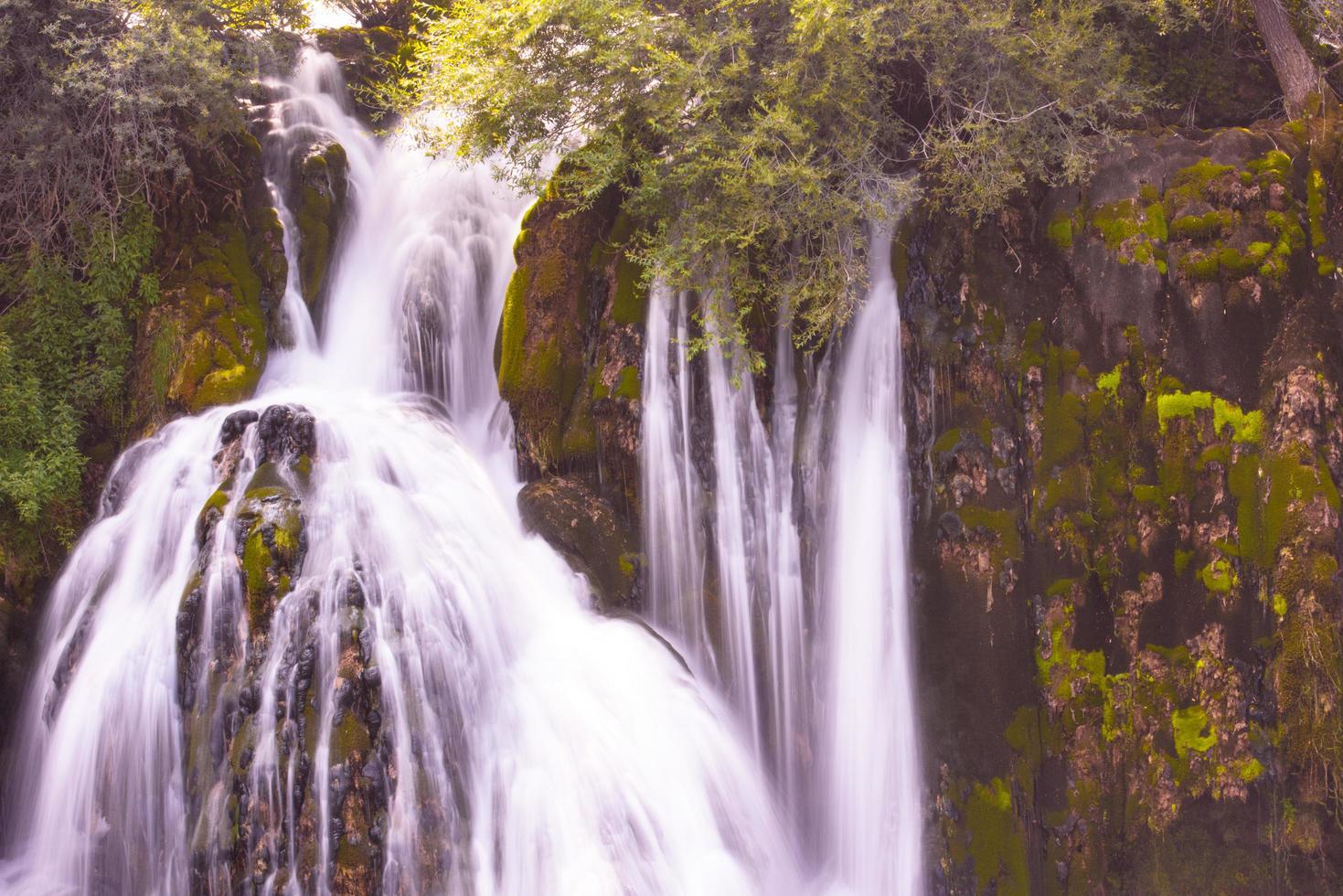 Beautiful waterfall view photo