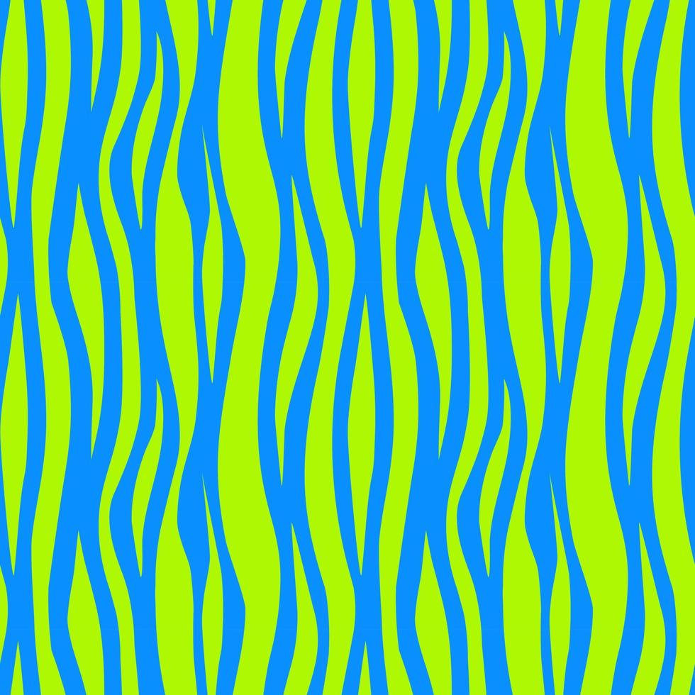 Seamless pattern with a bright acid curved lines. vector