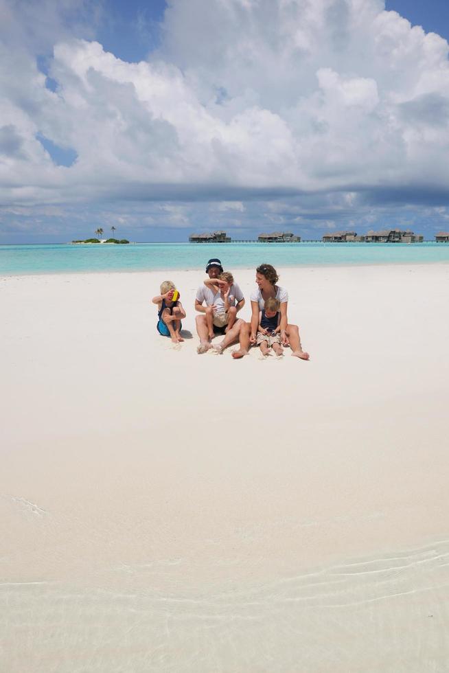 happy family on vacation photo