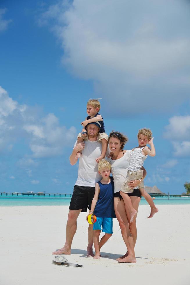 happy family on vacation photo