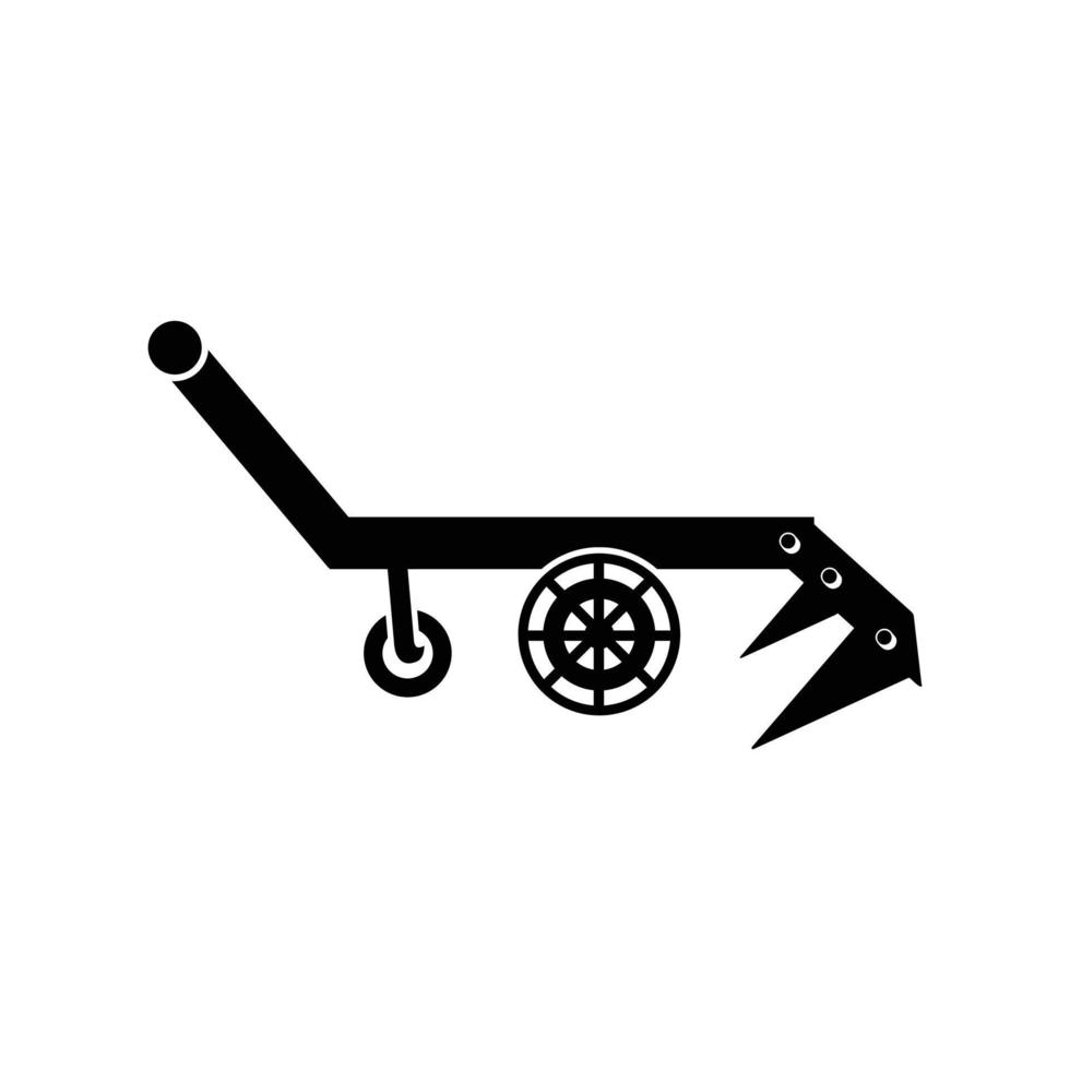 Tractor plow icon. design isolated on white background vector