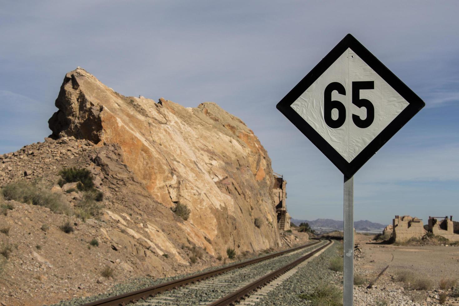 signs to the train speed photo