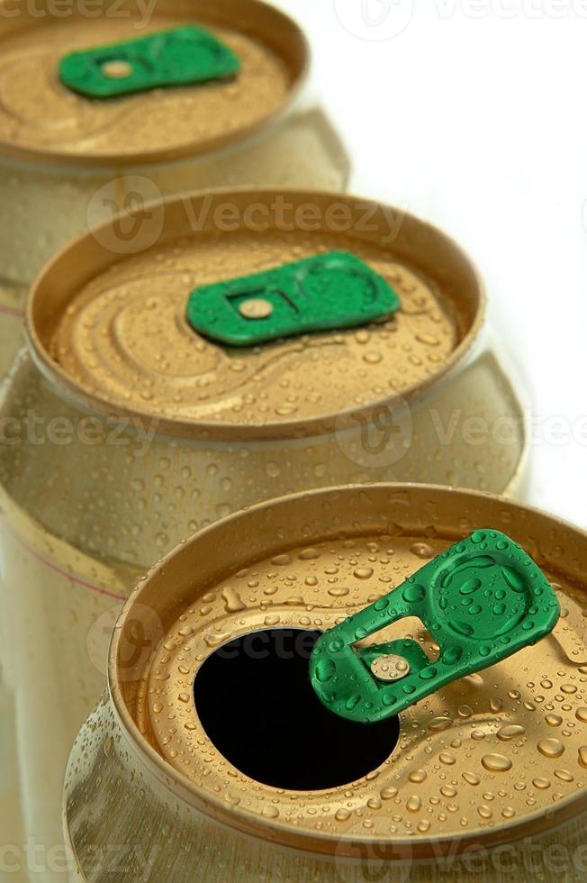 Green cap cans photo