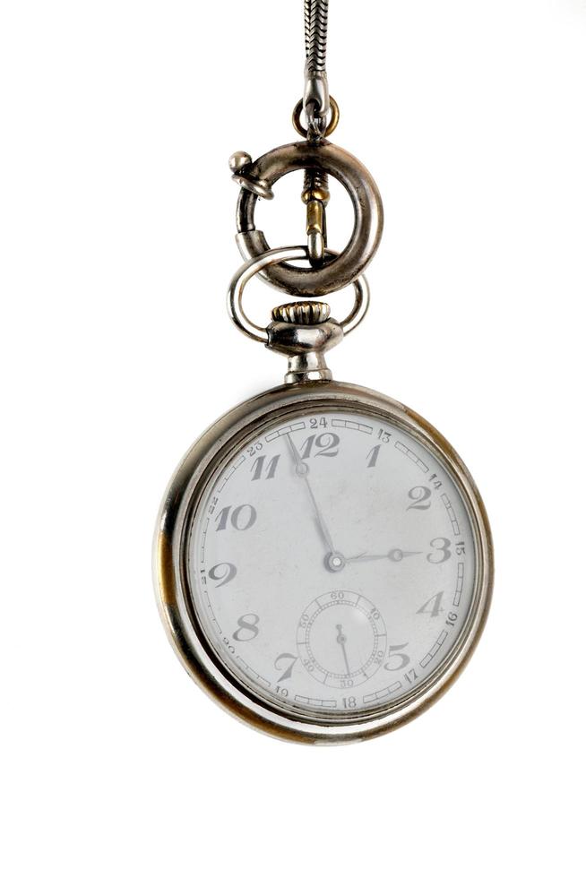 pocket watch on white photo