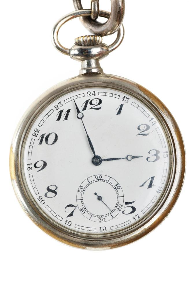 pocket watch on white photo
