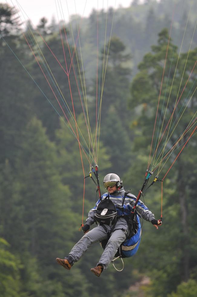 paragliding sport view photo