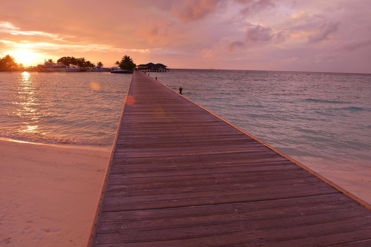 Tropical beach view photo