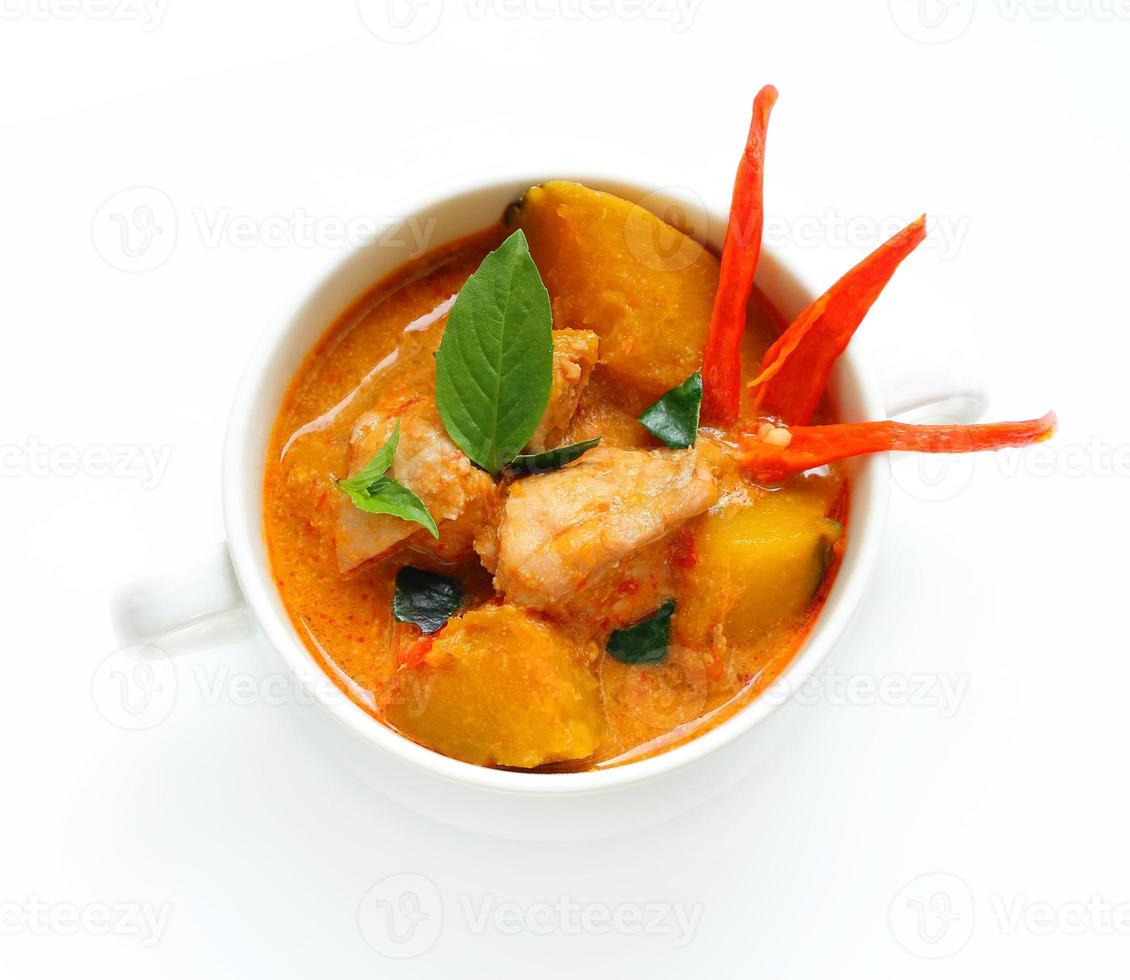 Red curry with pork. photo