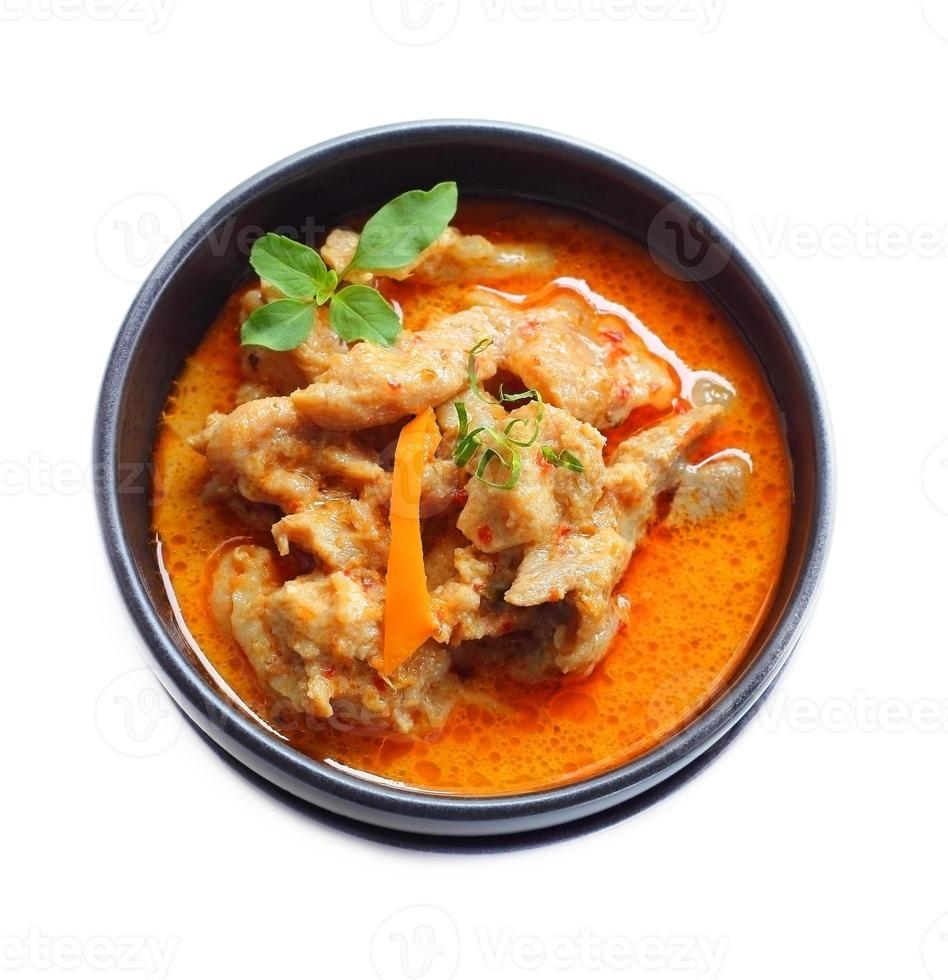 Red curry with pork. photo