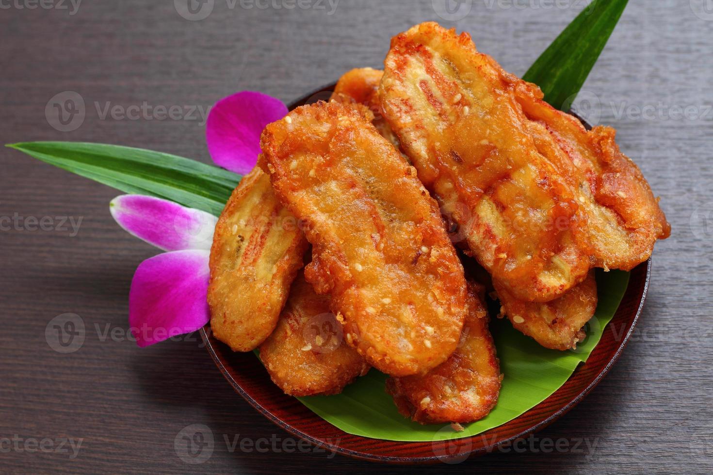 Fried banana is dessert. photo