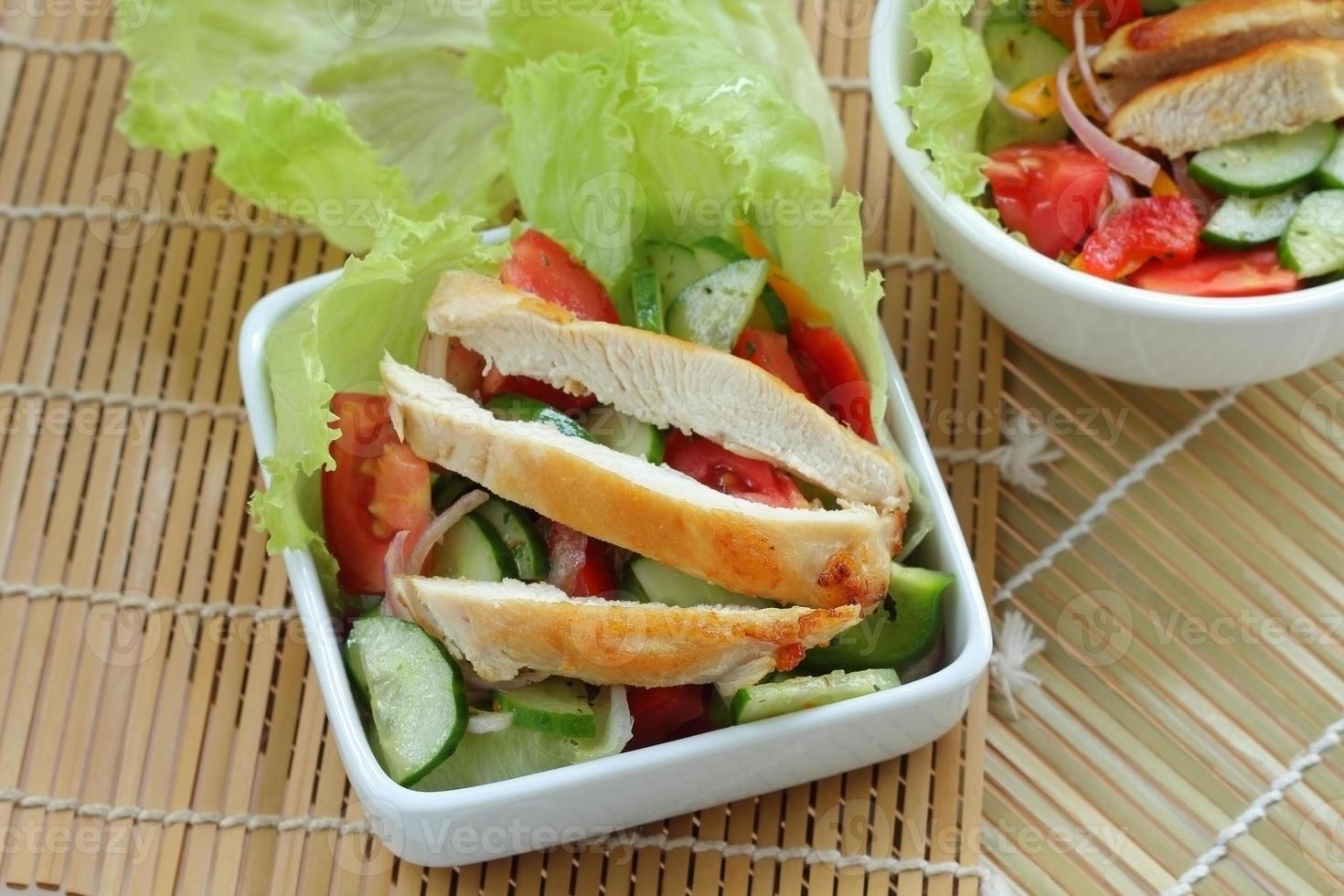 Salad vegetables  mixed for healthy. photo