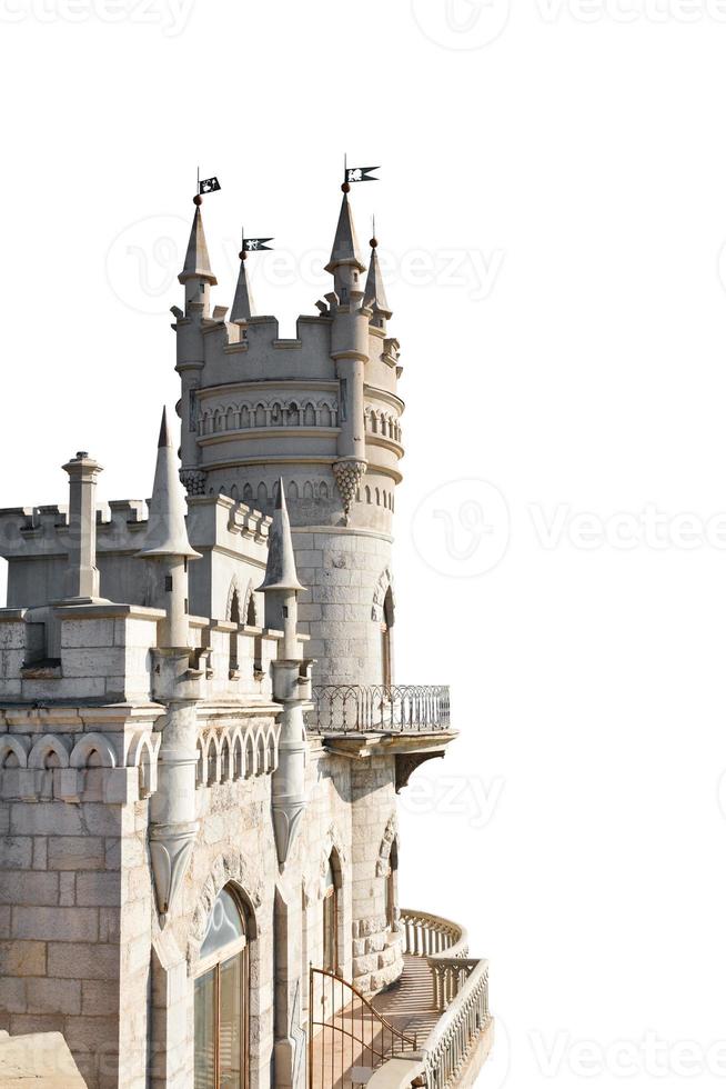 Swallow's Nest castle in Crimea isolated photo