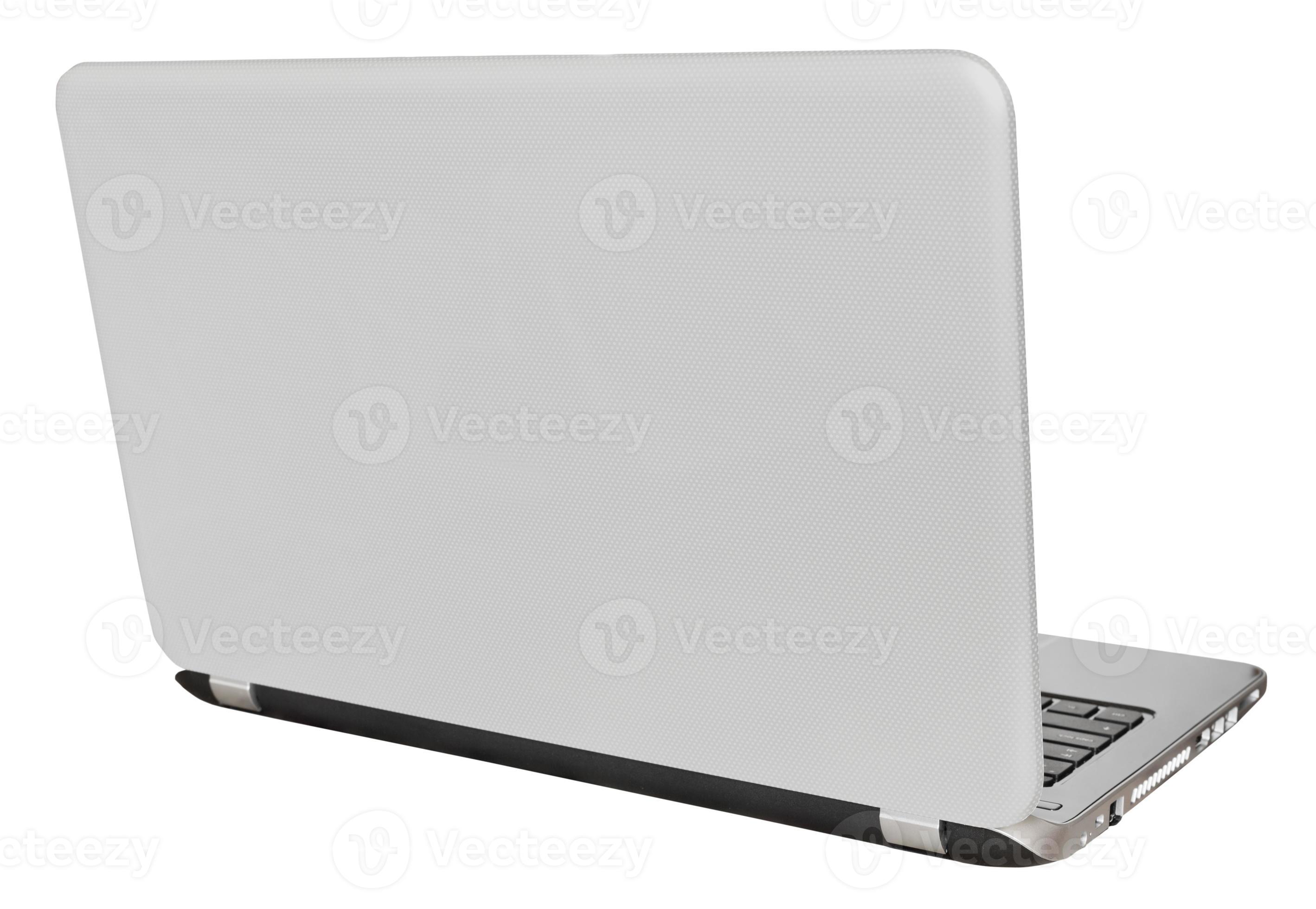 back view of open laptop display cover 11924866 Stock Photo at Vecteezy