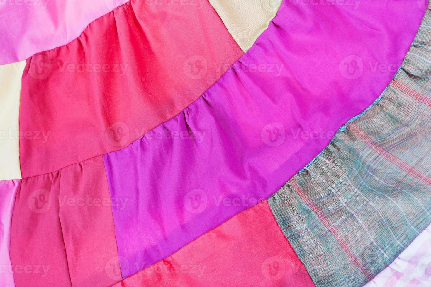 pink patchwork quilt photo
