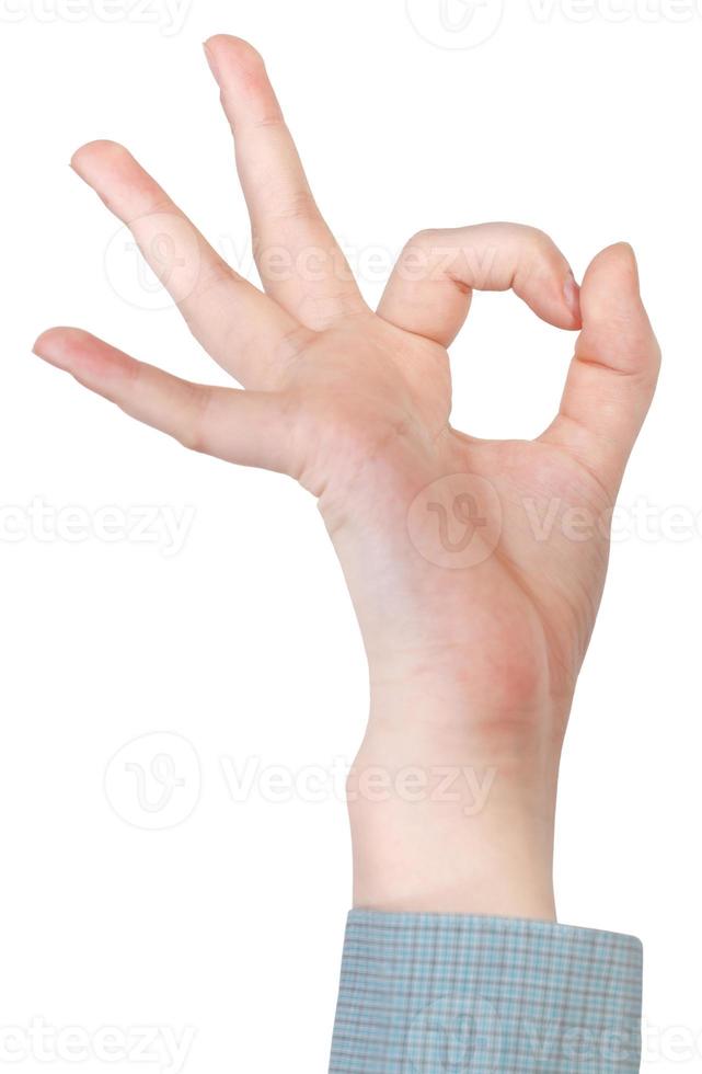 a-ok sign - hand gesture photo