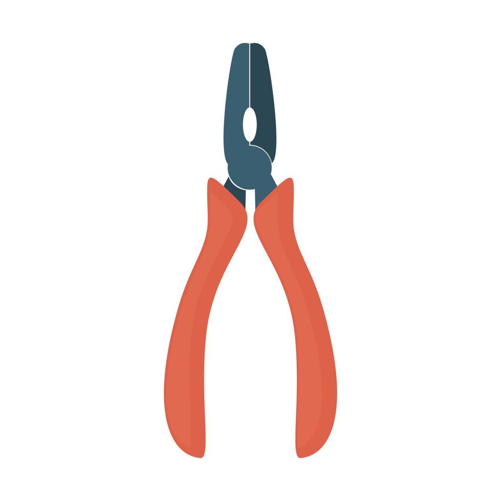 flat vector illustration of pliers