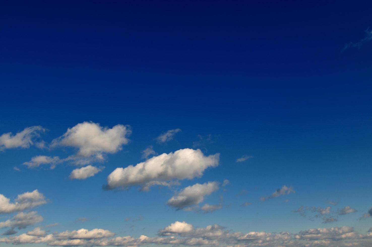 blue sky with white clouds photo