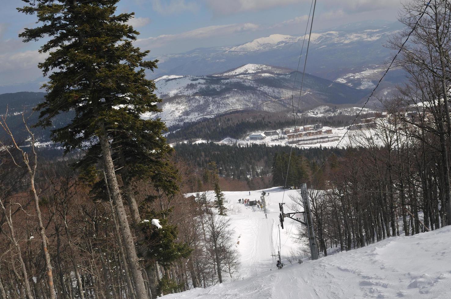 Winter landscape view photo
