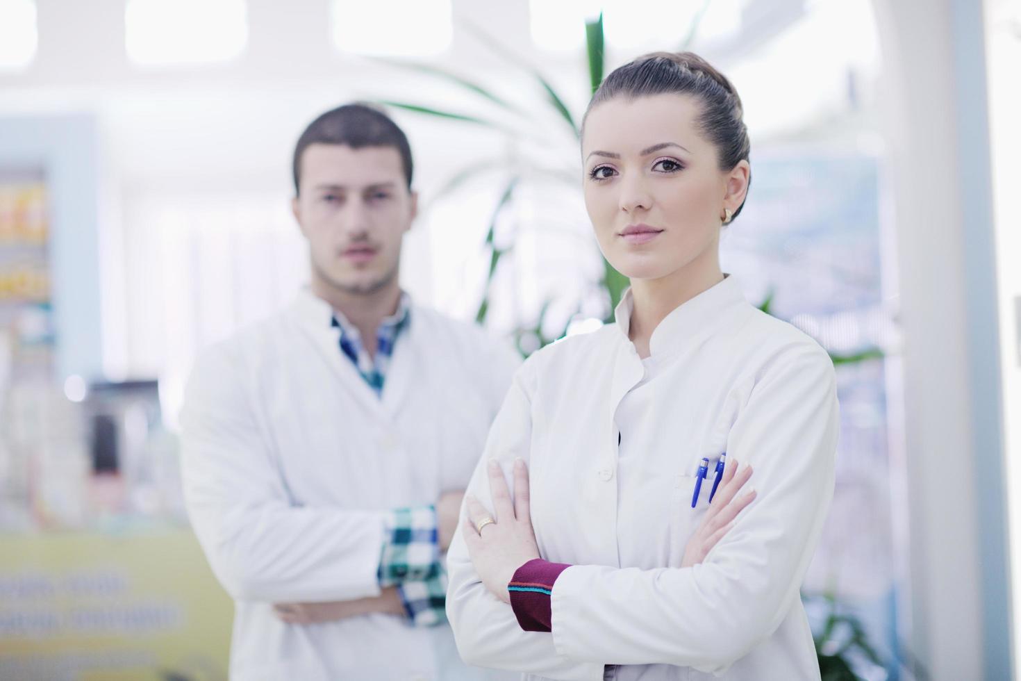 equipo de personas de farmacia farmacia foto