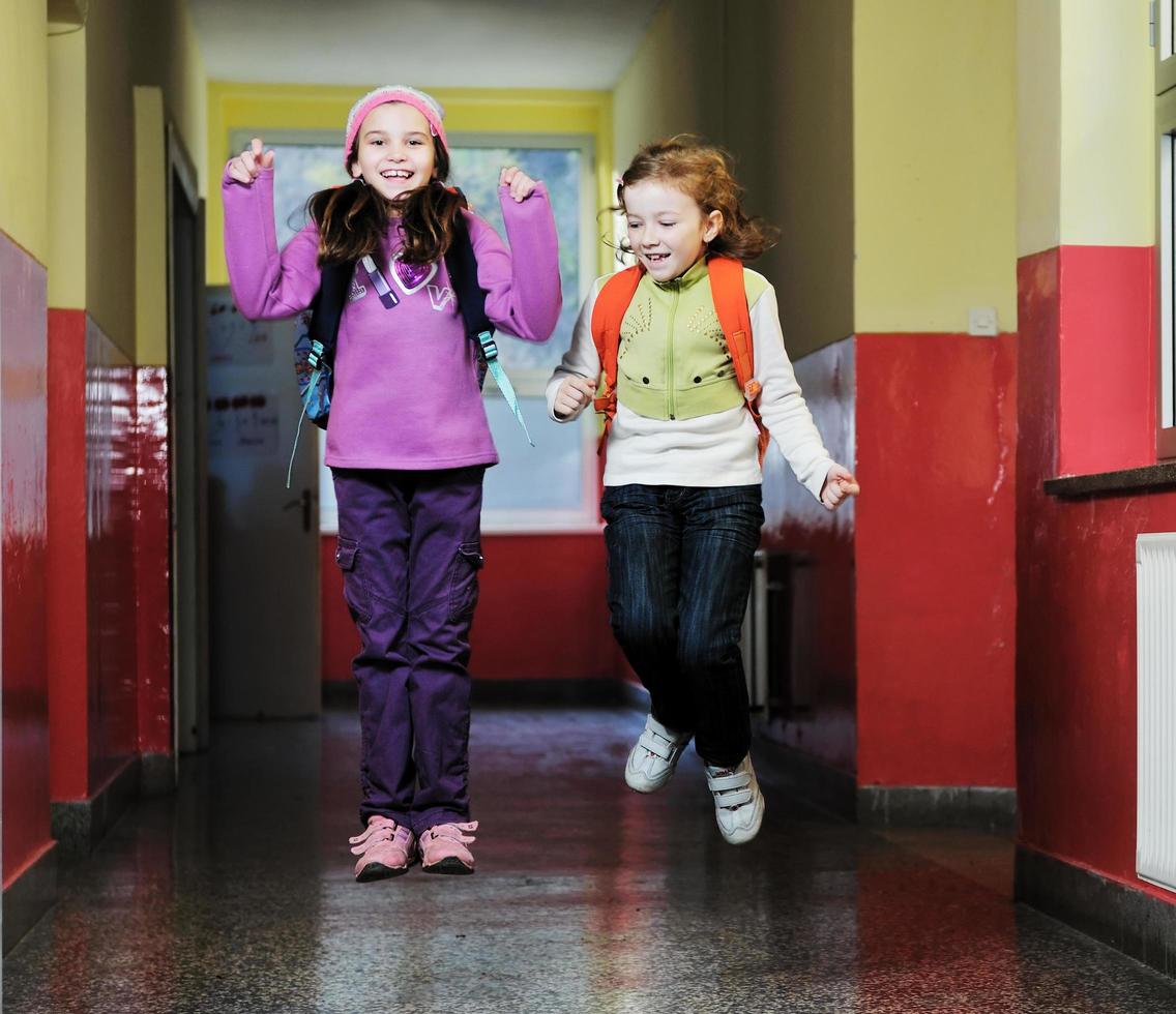 happy children group in school photo