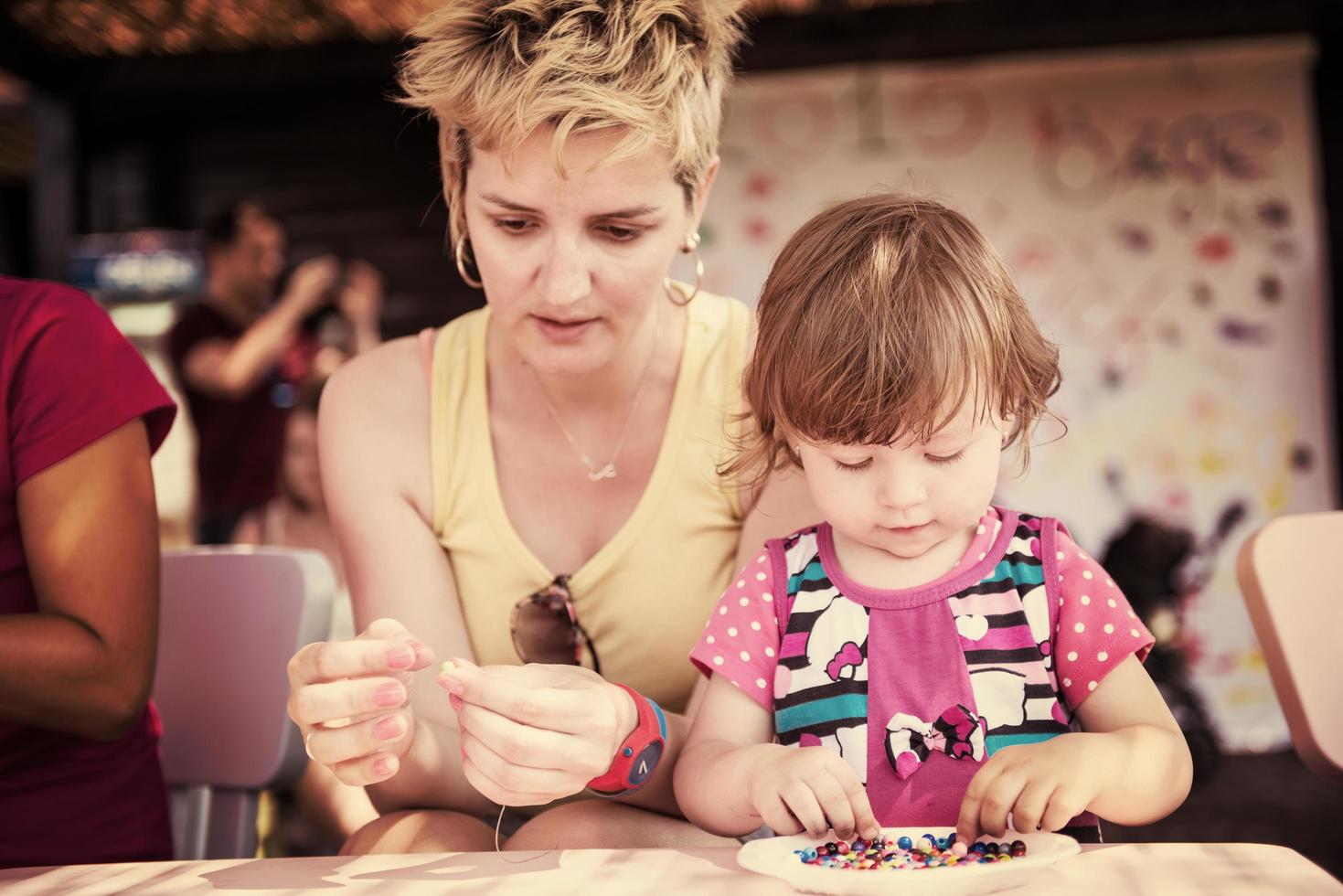 making jewelry together photo