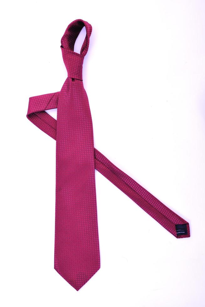 necktie on white photo