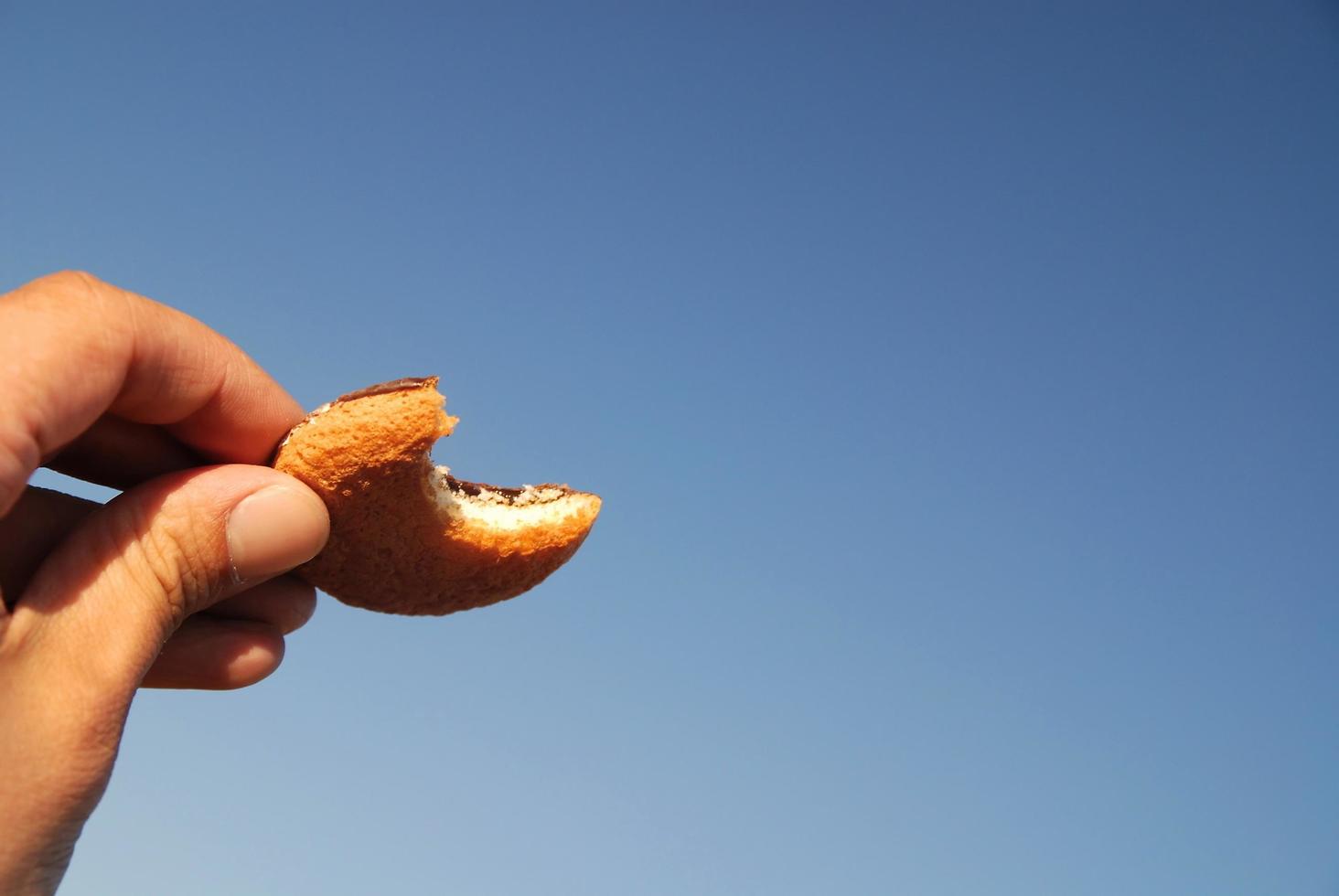 Tasty snack against sky photo