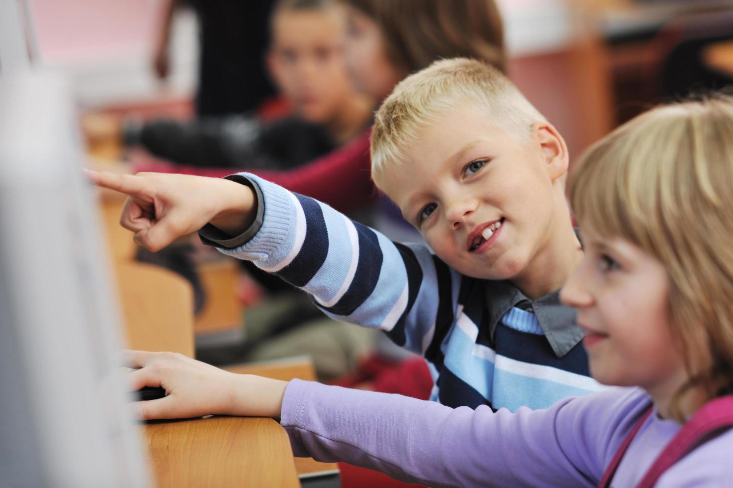 it education with children in school photo