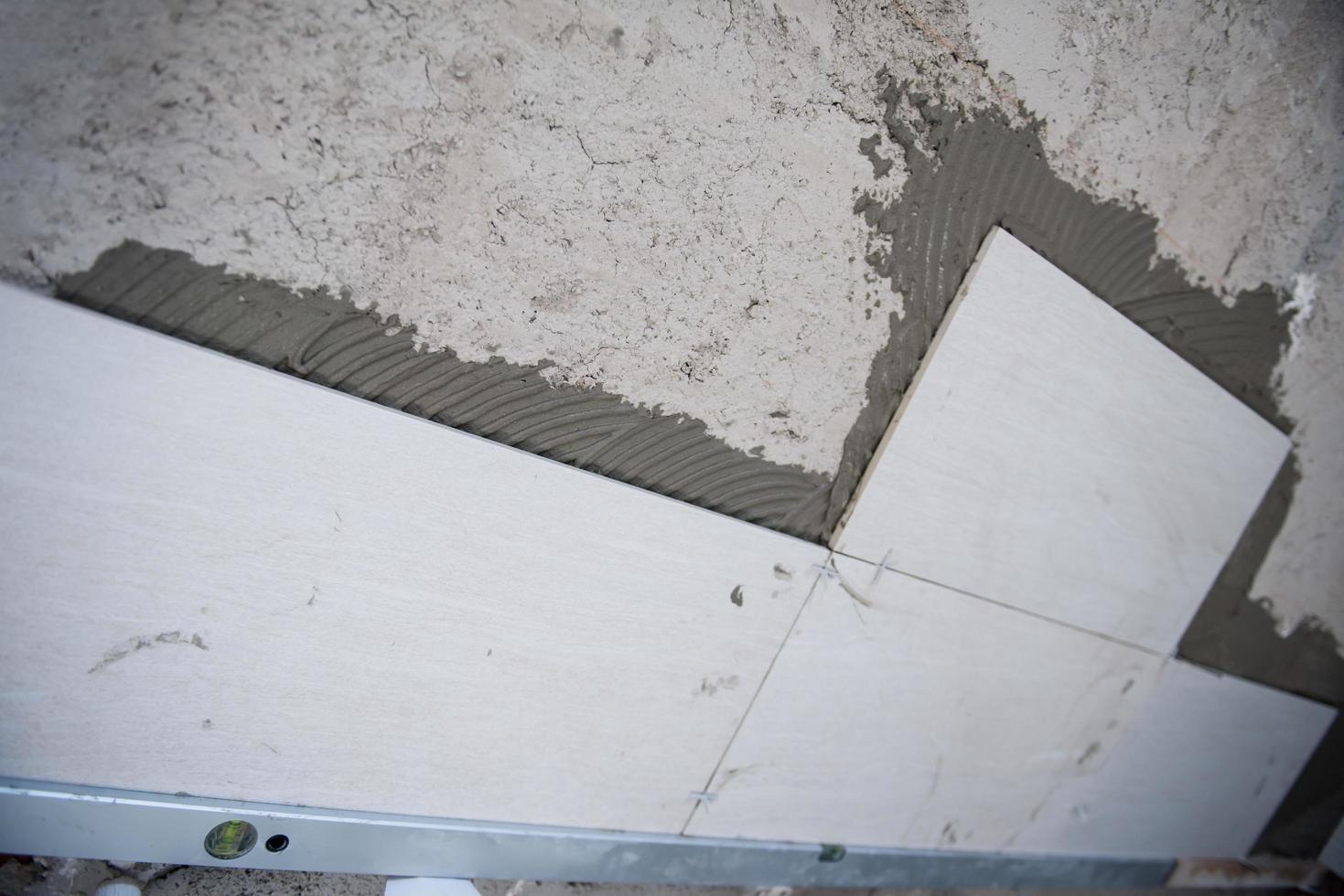 Ceramic tiles and tools for tiler photo