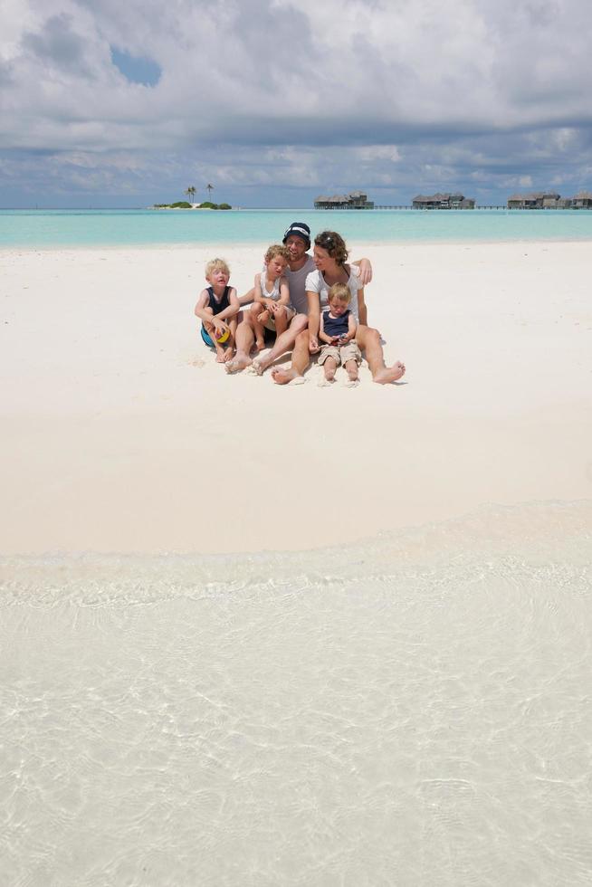 familia feliz de vacaciones foto