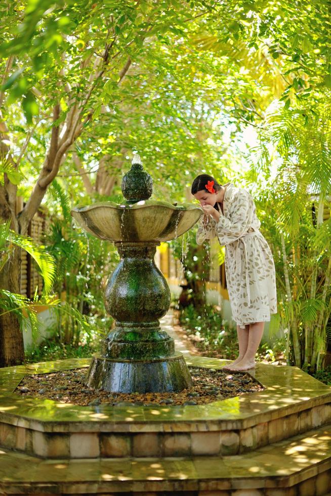 spa treatment at tropical resort photo