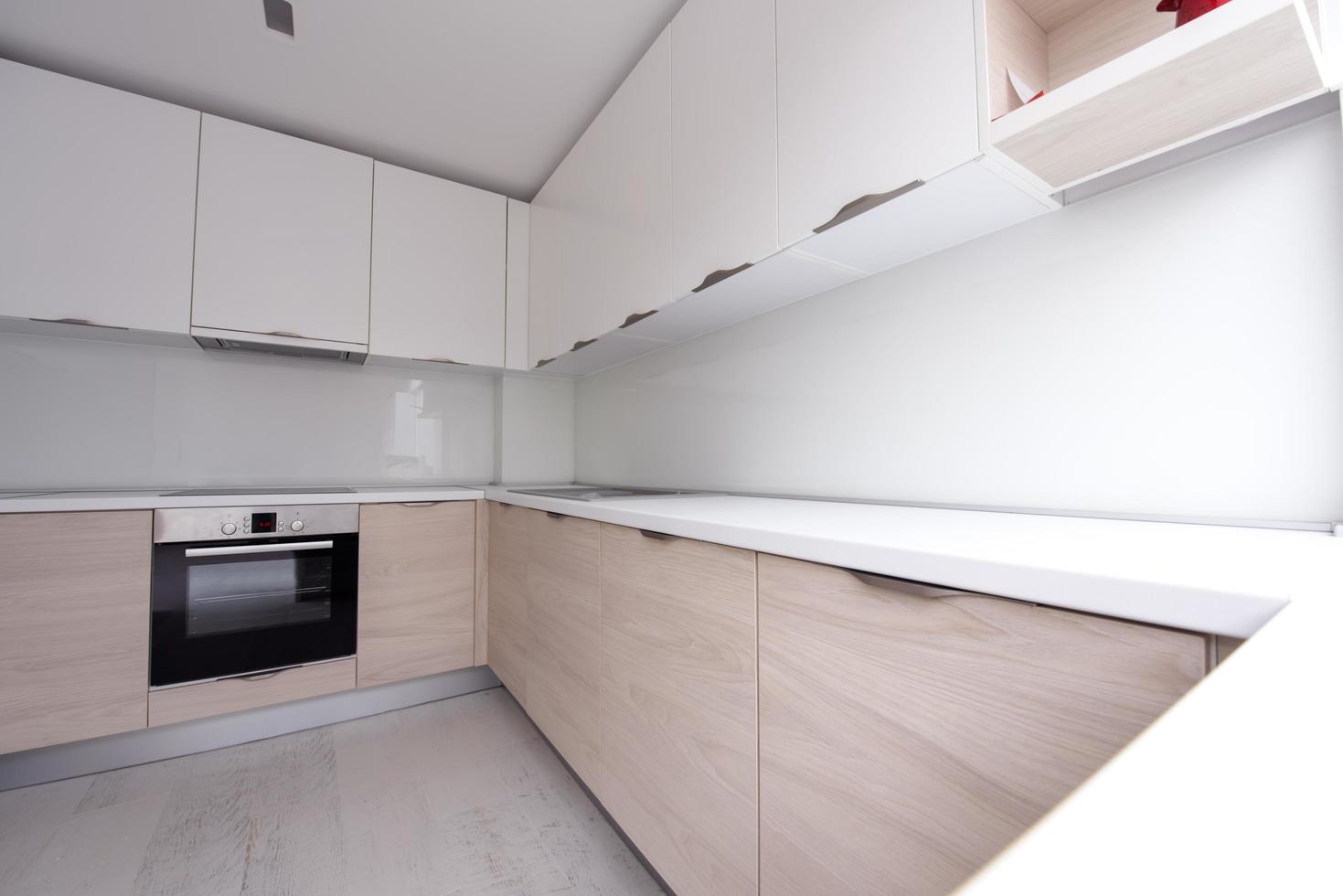 modern bright clean kitchen interior photo